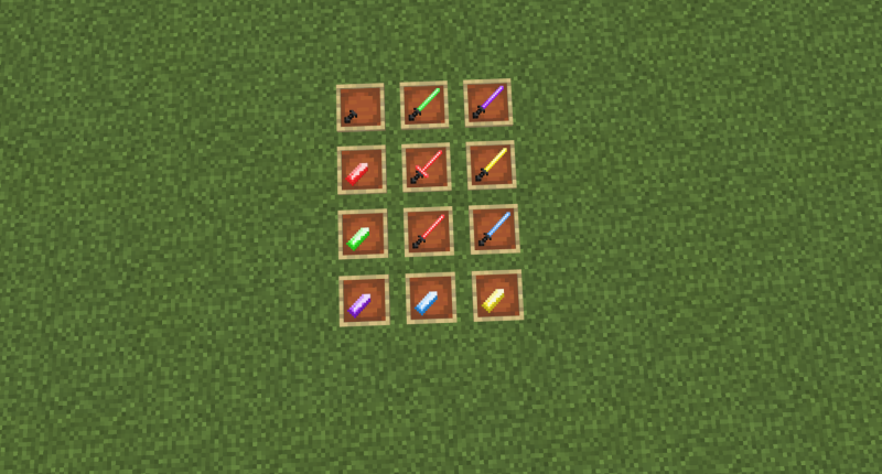 These are the Lightsabers and crystals so far.
